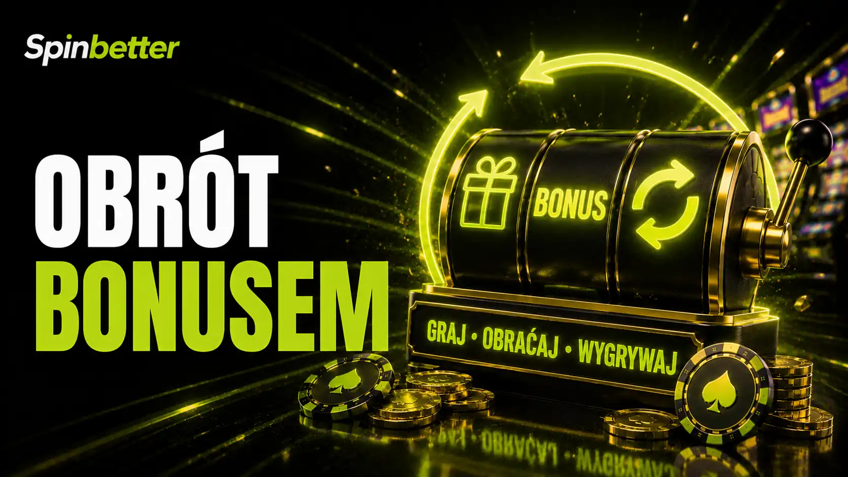 Postęp obrotu bonusem na koncie SpinBetter